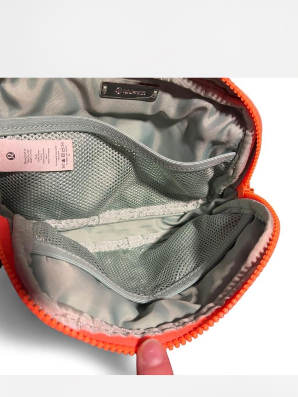 Lululemon Everywhere Belt Bag 1L Mint Green Orange Crossbody Waist Bag - Picture 2 of 4